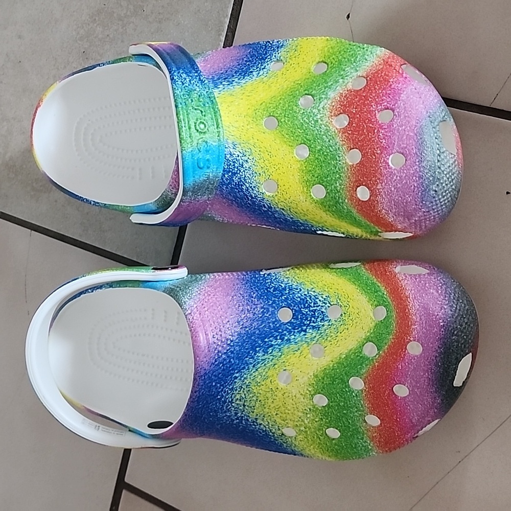 Rainbow Crocs